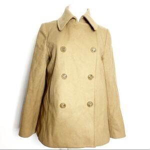 J. Crew classic double breasted peacoat jacket
